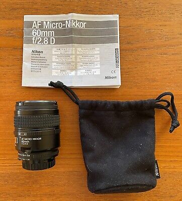 NIKON AF MICRO NIKKOR 60mm 1:2.8 D lens | eBay NIKON AF MICRO NIKKOR 60mm 1:2.8 D lens | eBay