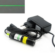 532nm 10mW Green Line Laser Diode Module K9 Lens 18x75mm 5V Adapter