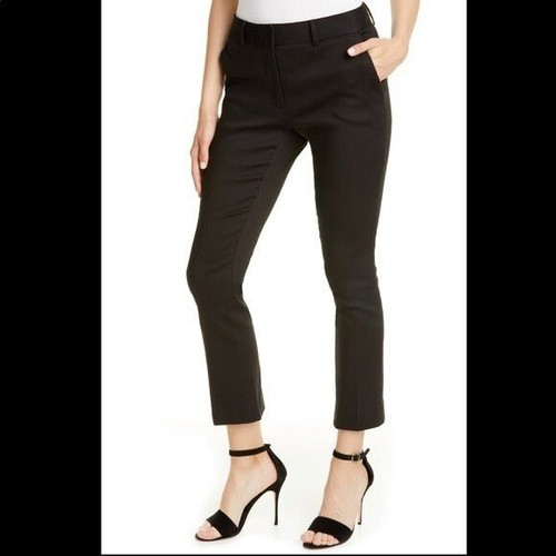FRAME Cropped Perfect Trouser Black 4 