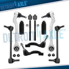 RWD Front Lower Rearward Control Arms Sway Bars Tie Rod for 2014-19 Cadillac CTS