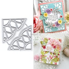 Hollow Lace Metal Cutting Dies for Card Making, Paper Embossing Die Cuts Kit ...
