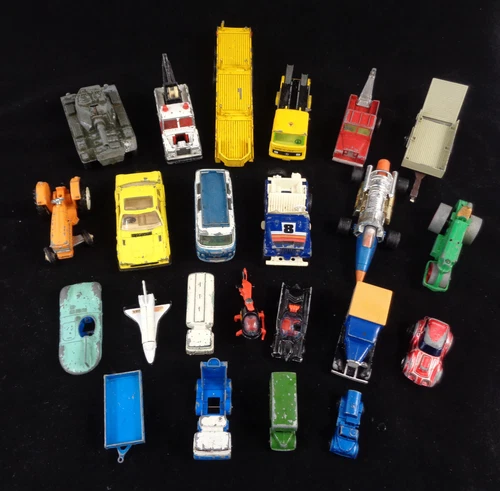Job Lot of Vintage Original Mixed Diecast Models Corgi Dinky All Types