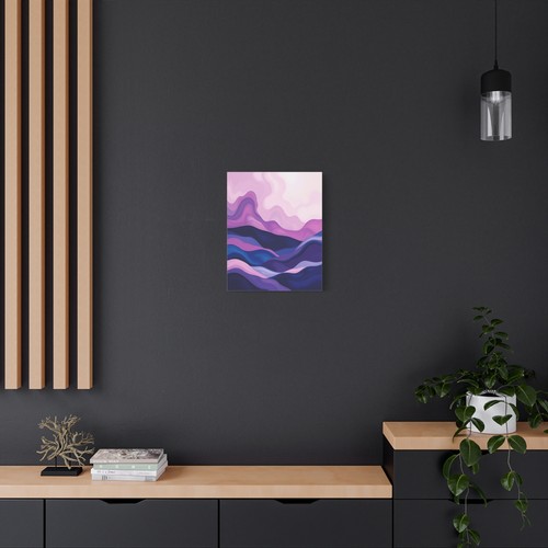 Abstract Minimalist landscape rolling hills print Matte Canvas, Stretched, 1.25" - Picture 9 of 25