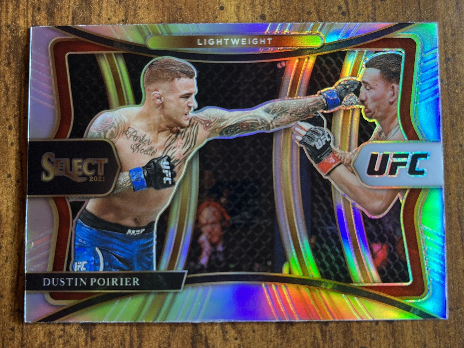 Dustin Poirier • 2021 Select Premier Silver Prizm #116 • UFC Champion 🇺🇸🥊🥋
