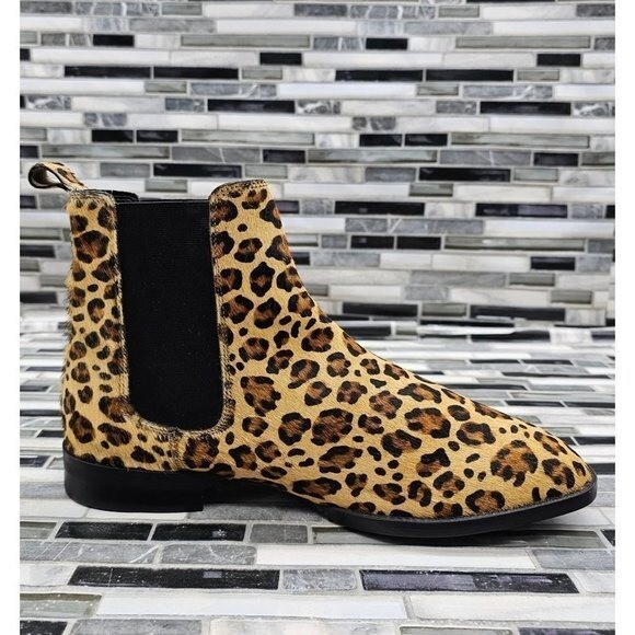 Boots Womens Leopard Print Mens Boots Leopard Print Ladies Ankle