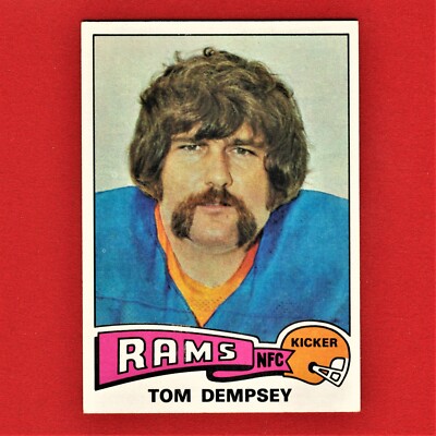 Tom Dempsey Rams Tom Dempsey - Rams - 1975 - Topps - #163 - (EX) - A8 | eBay