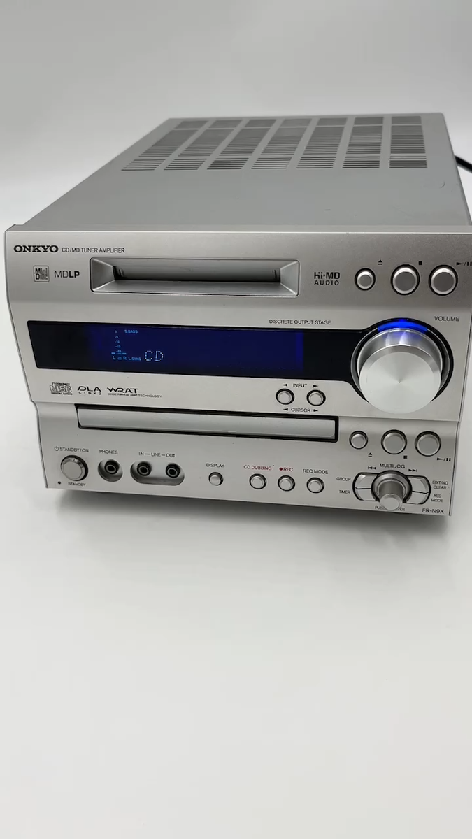 ONKYO FR-N9X CD MD TUNER AMPLIFIER Operation confirmed From ONKYO FR-N9X CD MD TUNER AMPLIFIER Operation confirmed From