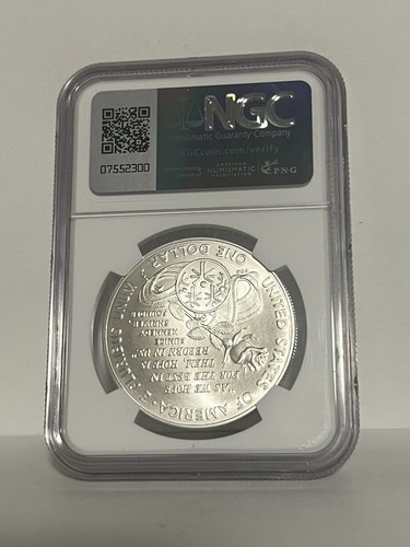 MS70 1995 W Special Olympics Commemorative Silver Dollar NGC * - Picture 2 of 2