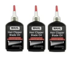 3 Pack Wahl Premium Hair Clipper Blade Lubricating Oil for Clippers, Trimmers