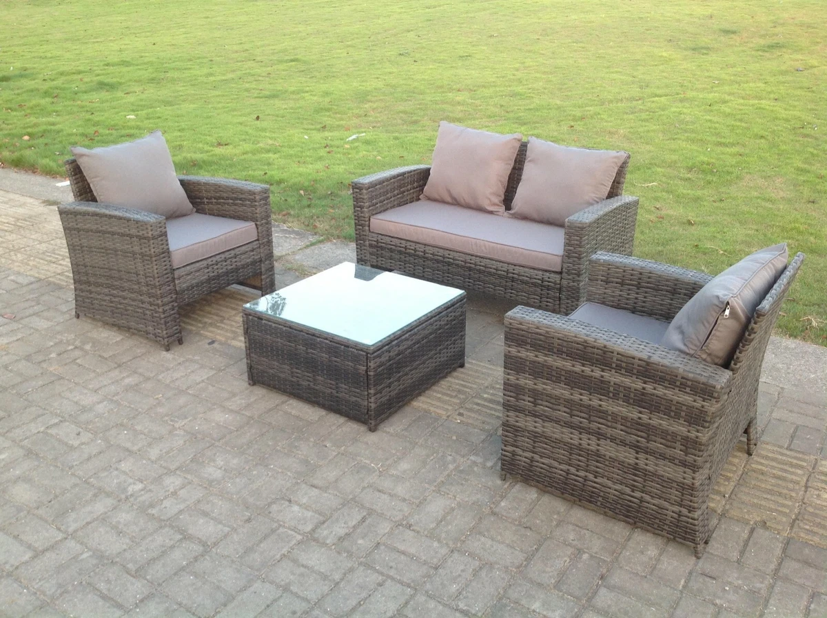 2 seater 2024 rattan sofa ebay