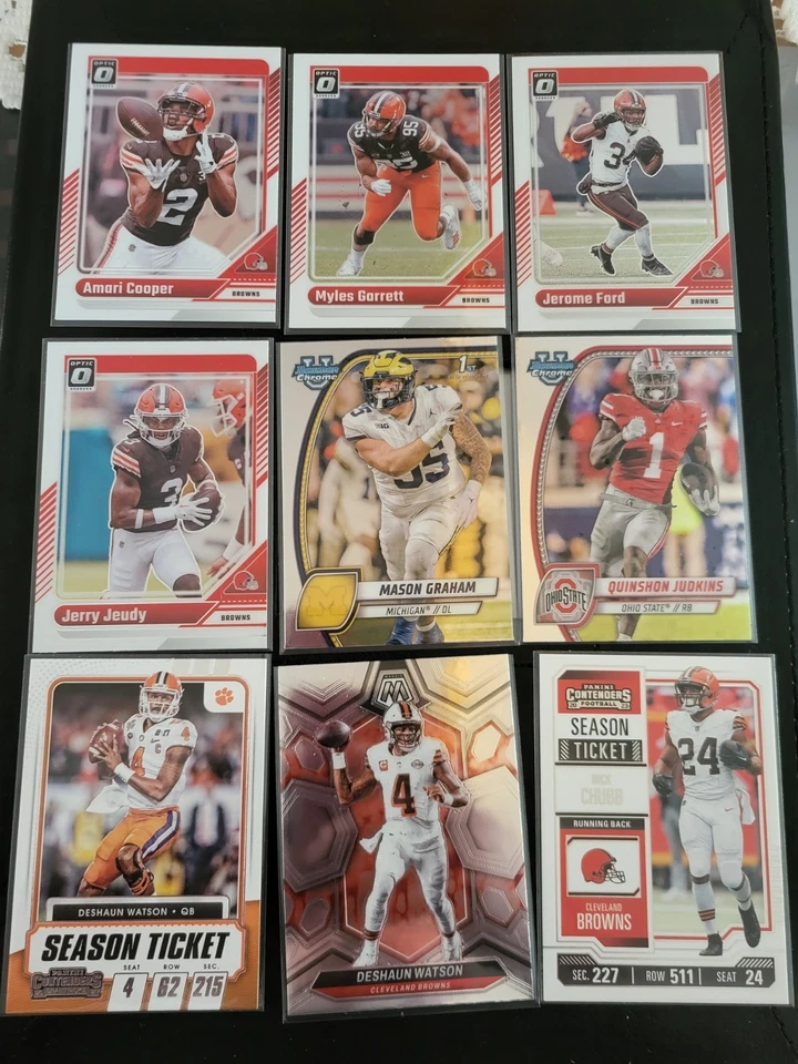Cleveland Browns Lot 84 Cards Rookies Inserts Parallels Color Prizm Vets NM - Image 2 of 4
