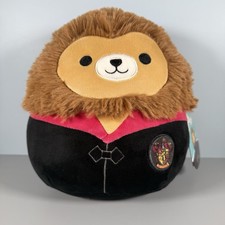 Original Squishmallows Harry Potter Gryffindor Lion in Coat 8" Plush 2025 w/ Tag