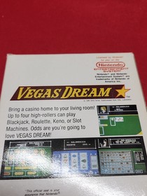 Vintage Nintendo NES Game Cartridge Vegas Dream 1989 In Orignal Packaging L@@K !