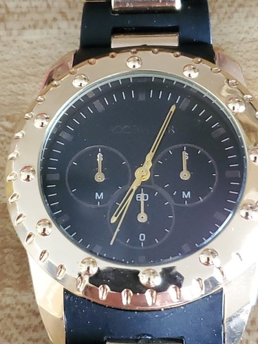 Rocawear Mens Watch Gold Black RM50465 EX Bling 51mm - Picture 6 of 8