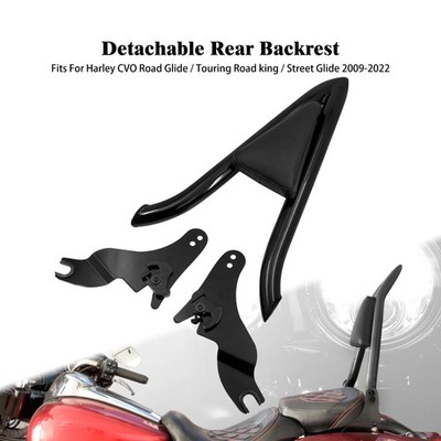 22'' Rückenlehne Sissy Bar Schwarz für Harley Touring CVO Road Glide King 2009-25