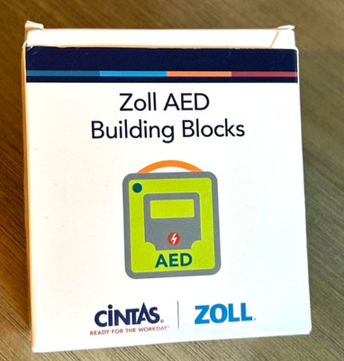 Rare Building Blocks Toy Medical Zoll AED Cintas