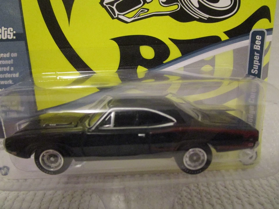 Johnny Lightning Muscle Cars EE. UU. 1970 Dodge Coronet Super Bee negro 1:64 edición limitada Foto 2 de 4