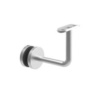 Edelstahl Glas-Handlaufhalter V2A Aisi 304 Geschliffen 48,3Mm Glashalter Set