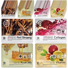 Korean Essence Facial Mask Sheets Moisture Face Mask Pack Skin Care New 4types 