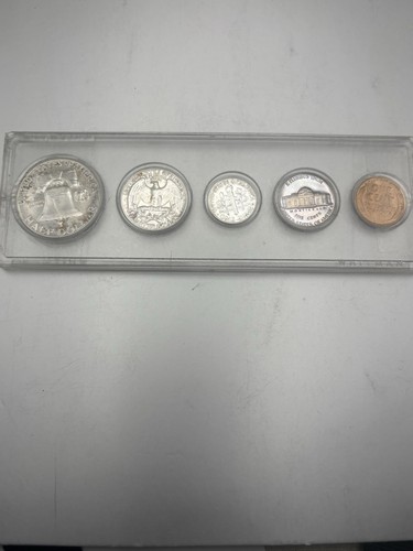 1952 Silver Proof Set in Capital Type Plastics Holder Beautiful Rainbow Nickel - 第 4/6 張圖片