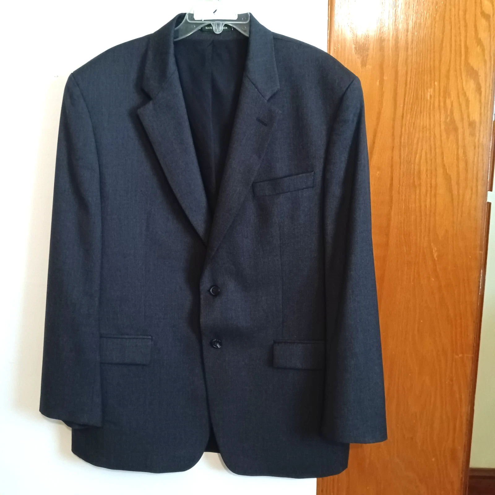 Lauren Ralph Lauren Men's Dark Gray Suit Jacket Blazer 100% Wool – Size 44R