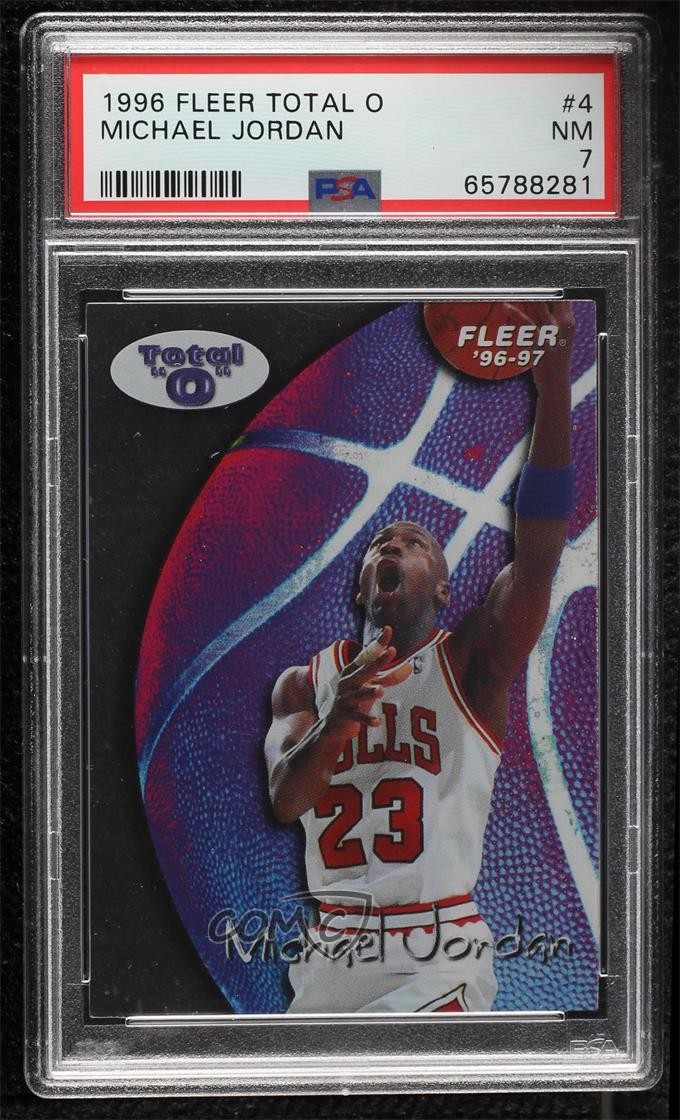 1996-97 Fleer Total O Michael Jordan #4 PSA 7 HOF 0sc7