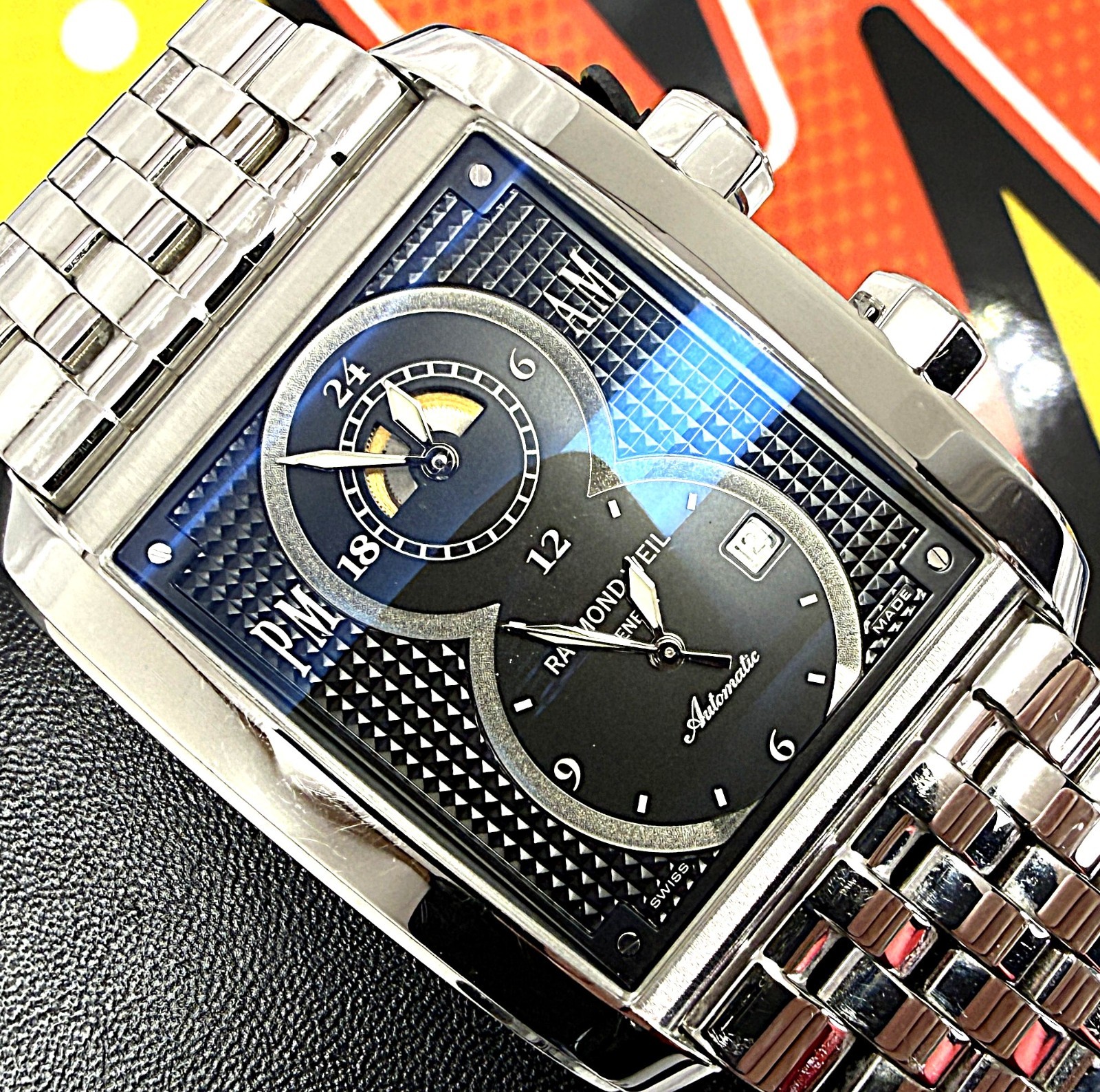 Raymond Weil 2013 Don Giovanni Dual Time 4888 Automatic Watch 38mm Full Set image 2