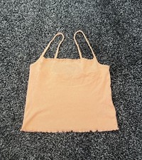 Cute Coral Crop Top Size Xs H&M Excellent Condition