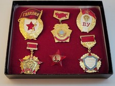 Soviet USSR Service Medals Badge Set Collector's Edition Replica Pins