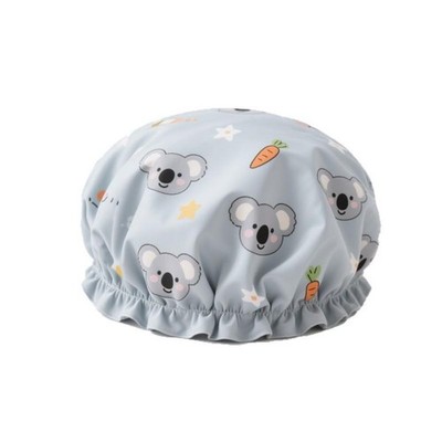 Shower Cap Women Bath Hat Hair Reusable Elastic Salon Cover Waterproof Bathing