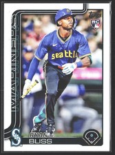 2025 Topps #251 Ryan Bliss Rookie Seattle Mariners