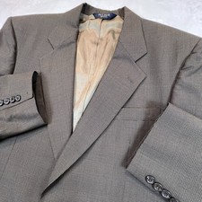 Jos A Bank Jacket Brown Check 100 Wool Sport Coat Blazer Gordon 41R