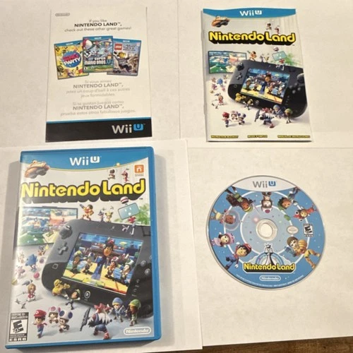Nintendo Land (Nintendo Wii U, 2012) Complete with Manual, Case & Game Disc