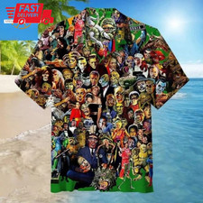 Famous Monsters Hawaiian Shirt, Casual Shirt For Men