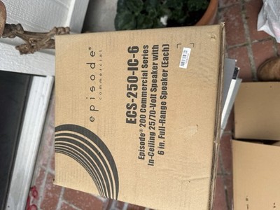 Episode ECS-250-IC-6 White In-Ceiling 25/70 Volt Speaker 6'' Full Range