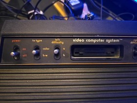 Atari 2600 Light Sixer "Woody" Console And Power Adapter Only - Tested!