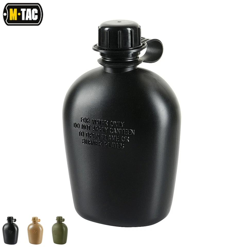 M-TAC® M-Tac Feldflasche 1L HDPE Wasserflasche Outdoor Camping Wandern Trekking