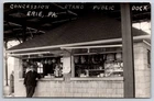 Concession Stand Public Dock Erie Pennsylvania Deltiology c1940 Real Photo RPPC