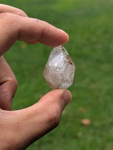 Natural Herkimer Diamond Crystal Shard 37.5mm X 28.5mm 23.7gr - Picture 2 of 9