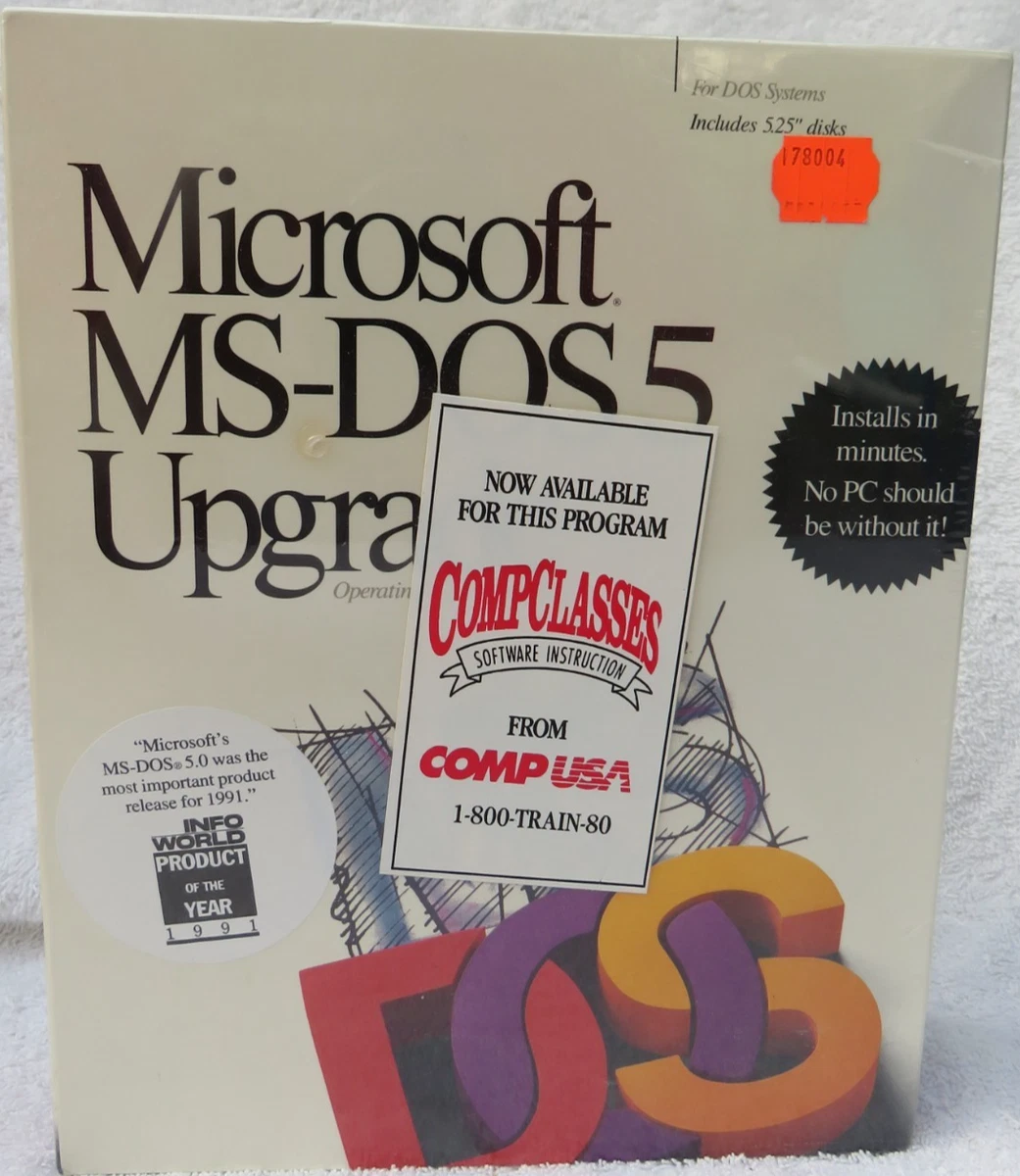 Microsoft DOS 5.25 in Floppy Disc Operating System Software for