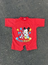 80s 90s Vintage Disney  Baby Mickey  Mickey Mouse Romper Size 18 Months
