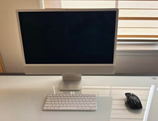 Apple iMac 2021 All-in-One Desktop Computer with Apple Keyboard & Mouse, White