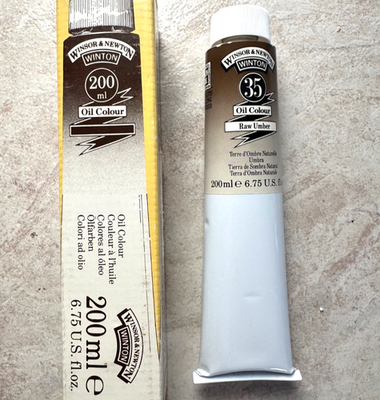 #ad #ad Winton Oil Color 200ml 6.75 oz Tube RAW UMBER soft 100% full $16.00