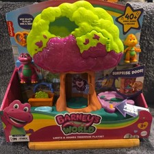 Barney's World Lights  Sounds Treehouse Playset 40 Sounds New in Box Mattel