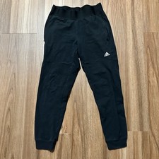 Adidas Women's Black Jogger Sweat Pants XS Solid Elastic Waist Climalite Gym