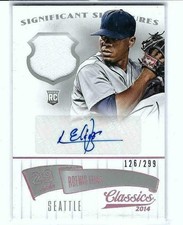 2014 Classics Significant Signatures Silver #93 Roenis Elias Auto /299 RARE RPA