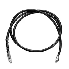 Grease Gun Hose 78.7" 10000 PSI Spring Flex Grease with 1/8" NPT Thread Black