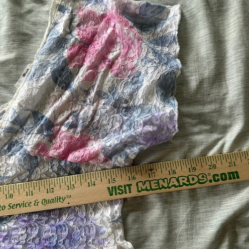 Vintage Cinema Etoile Lace Babydoll Top Sz M Floral Corset Tie Grunge Fairycore - Picture 5 of 6