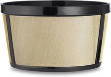 Reusable 4-5 Cup Basket Coffee Filter Fits Mr. Coffee, Cuisinart, Black & Decker