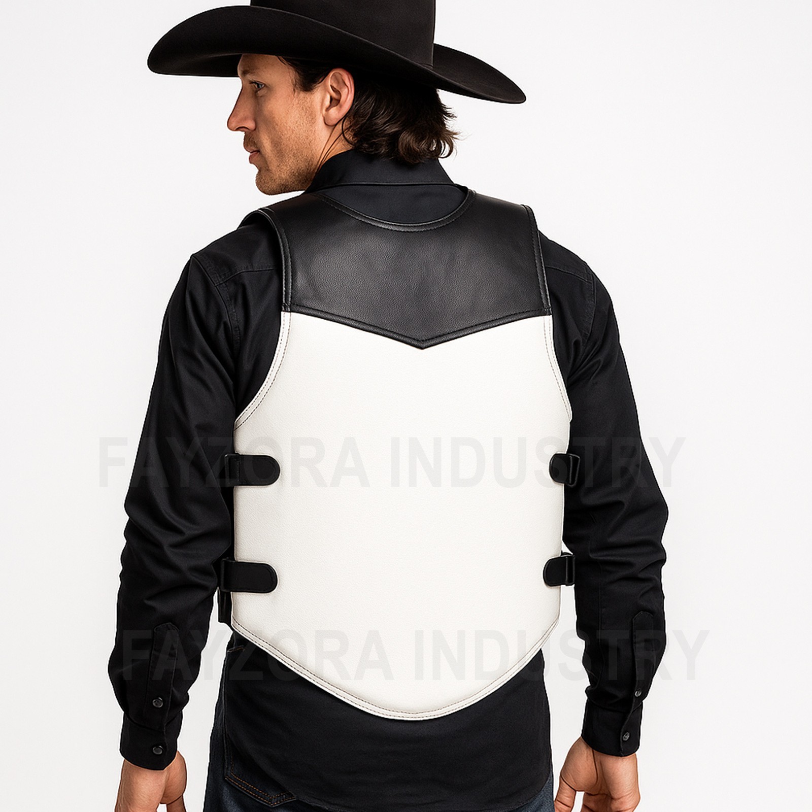 Custom Bull Riding Vest Black & White , Personalized Rodeo Gear | eBay